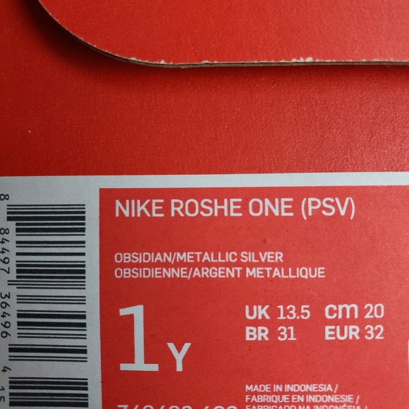 New Nike Roshe One Blue Pink Girls Sneakers - Picture 11 of 11